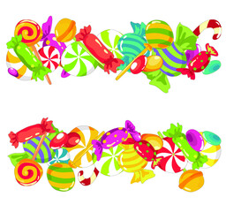 Candies on white background. Vector eps10