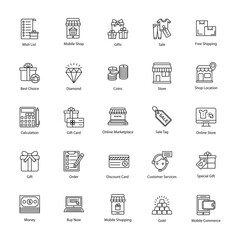 Eye-Catching Shopping And Commerce Icons