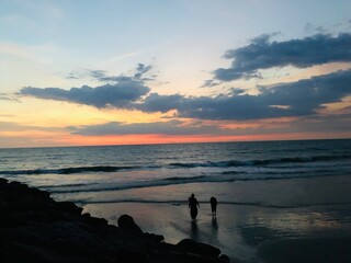 CALICUT BEACH, SUNSET