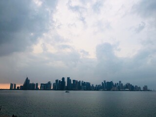 CORNICHE , QATAR skyline