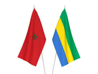 Morocco and Gabon flags