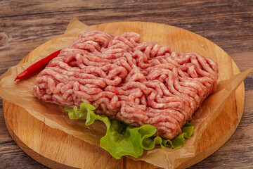 Raw Minced pork meat for cooking