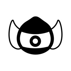 face mask accessory silhouette style