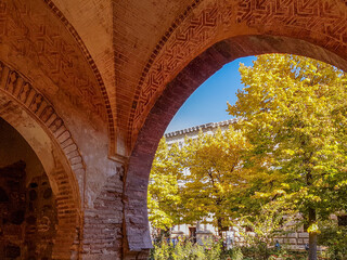 Fototapeta na wymiar Details of Alhambra and arab influence