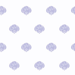 Wrapping paper - Seamless pattern of symbols dog for vector graphic design