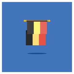 belgium flag pennant
