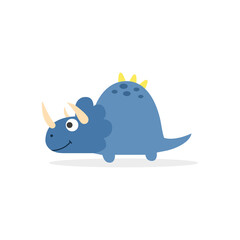 Cute dinosaur. Flat style. Vector illustration
