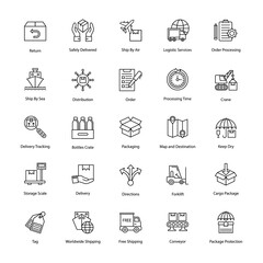 Logistics Delivery Icons