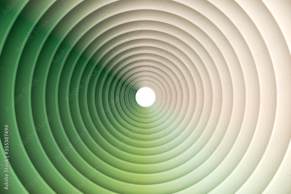 Poster abstract circular background. 3d rendering - illustration.