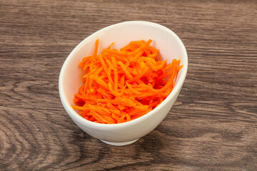 Korean carrot in the bowl