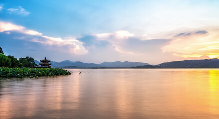 Hangzhou West Lake Garden and architectural landscape