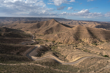 The Dahar, southern region of tunisia, land of ksour, beginning of the sahara