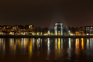 Fototapeta na wymiar Nightphotography in Maastricht in The Netherlands