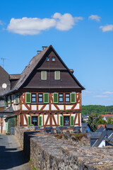 Typische Fachwerkhäuser n Braunfels/Deutschland im Taunus