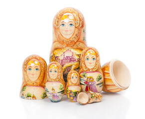 Group of Russian nesting dolls