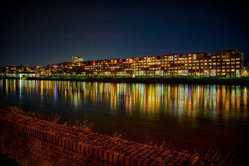 Fototapeta premium Nightphotography in Maastricht in The Netherlands