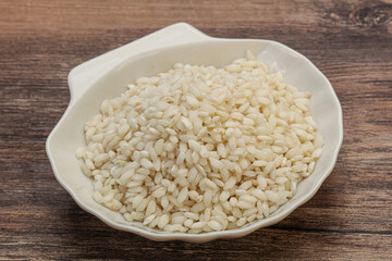 Raw arborio rice for Risotto