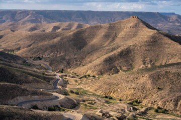 The Dahar, southern region of tunisia, land of ksour, beginning of the sahara