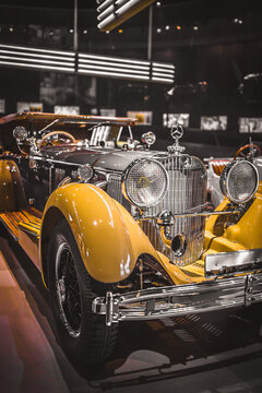 Stuttgart, Germany - February 06, 2020: Mercedes-Benz Museum - Model S Tourer 1928