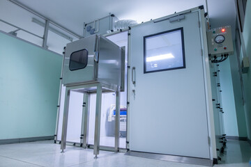 Cleanroom for separation of patients infected with covid-19 virus.