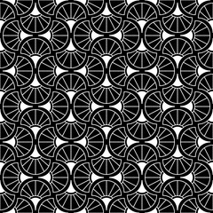 Abstract geometric pattern. A seamless vector background. White and black ornament. Graphic modern pattern. Simple lattice graphic design