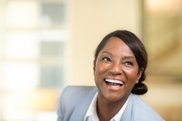 Portrait of a mature healthy older woman happy and smiling.