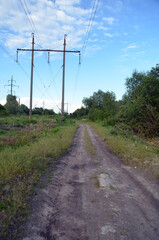 Dirt road near Kiev, Ukraine