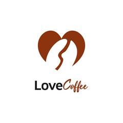 Coffee and love logo design concepts