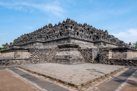 Borobudur Temple, UNESCO World Heritage in Central Java, Indonesia (750AD)