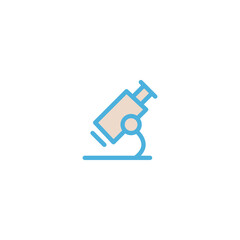 microscope icon flat vector logo design trendy