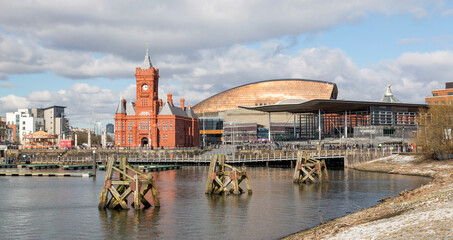 Cardiff Bay is the area created by the Cardiff Barrage in South Cardiff, the capital of Wales. The Welsh National Assembly is located there.