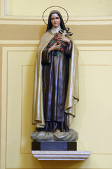 Statue of Saint Theresa of Lisieux in the Church of the Assumption in Stenjevec, Zagreb, Croatia © zatletic