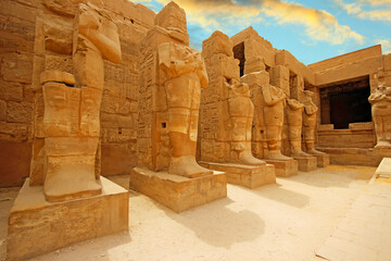Fototapeta na wymiar Anscient Temple of Karnak in Luxor - Ruined Thebes Egypt