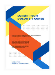 Abstract background, Dynamic geometric shapes compositions, Flat and clean style, Applicable for any graphic works.