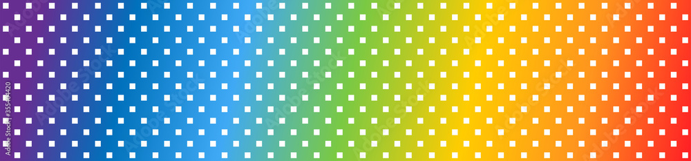 Poster square rainbow background. square pattern in panorama view. square abstract pattern rainbow backgrou