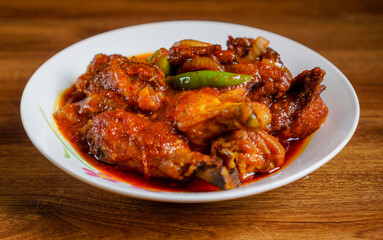 Ayam masak merah is a Malaysian traditional dish