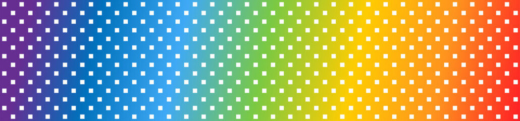 Square Rainbow background. Square pattern in panorama view. Square abstract pattern rainbow background. Vector illustration