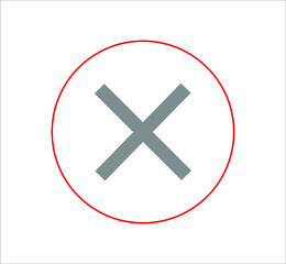 Check mark and X mark icon. illustration for web and mobile design.