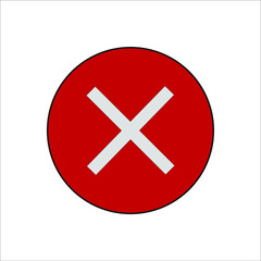 Check mark and X mark icon. illustration for web and mobile design.