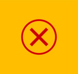 Check mark and X mark icon. illustration for web and mobile design.