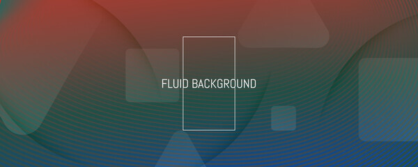 Fluid Geometric Abstract. Color Futuristic Shape 