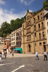 Fototapeta na wymiar Vieille Ville Historique de San Sebastian Pays Basque Espagne 