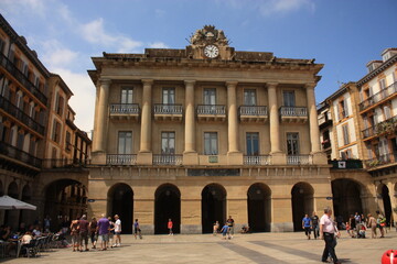 Obraz premium Vieille Ville Historique de San Sebastian Pays Basque Espagne 