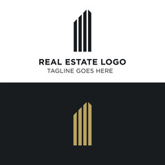 Simple and Modern Real Estate Logo Template for your Business