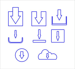 download icon. illustration for web and mobile design.