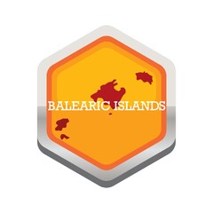Balearic islands map