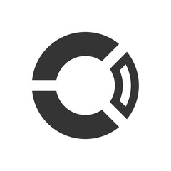 Fototapeta premium Pie Statistics Icon