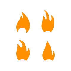 Fires art illustration, on white