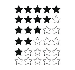 rating star icon. illustration for web and mobile design.