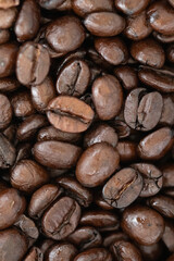 Roasted coffee beans background